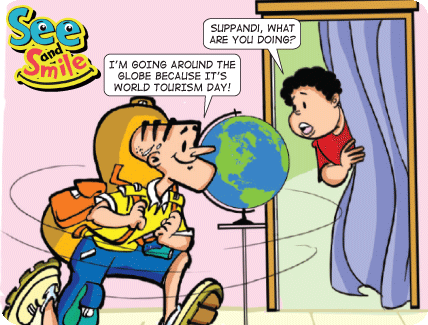 Globe Trotter - See and Smile - Tinkle Globe Trotter - See and Smile - Tinkle